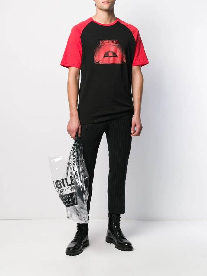 Neil Barrett T-shirt met print Zwart