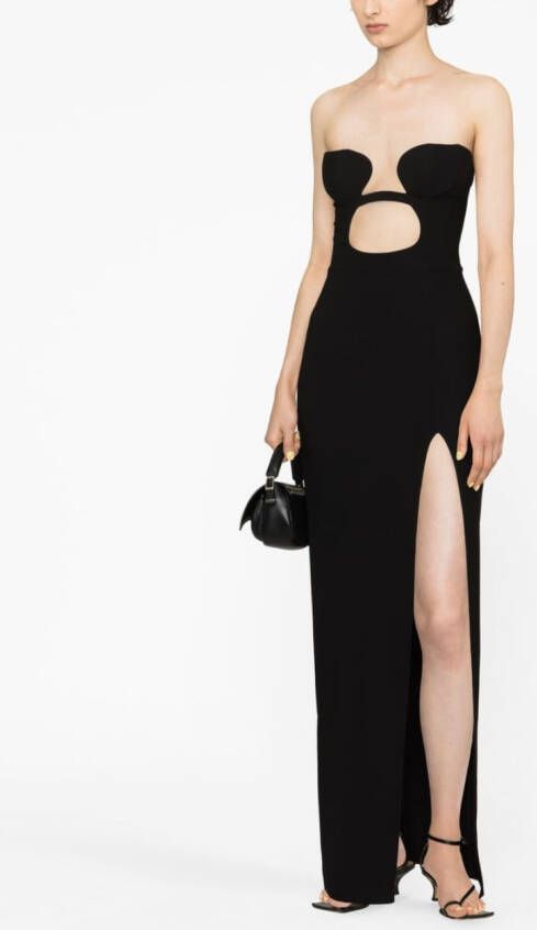 Nensi Dojaka Strapless jurk Zwart