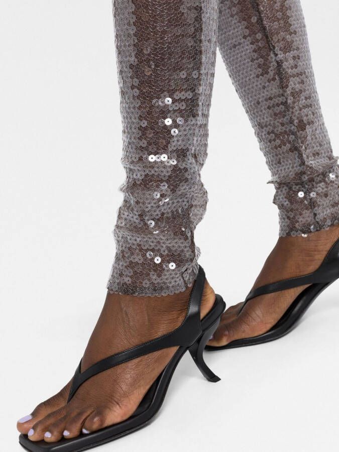 Nensi Dojaka Legging met pailletten Bruin