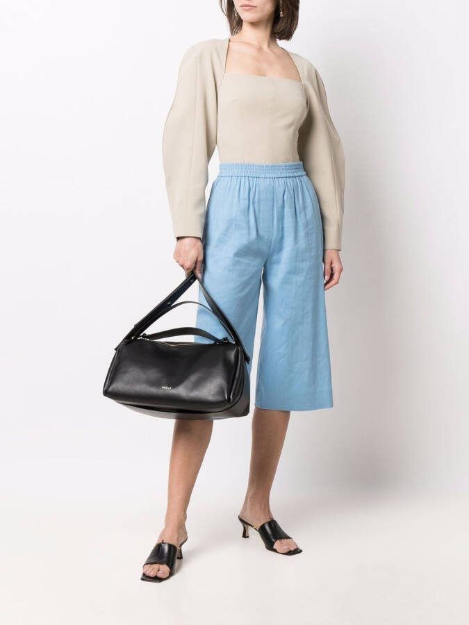 NEOUS Scorpius leren shopper Zwart