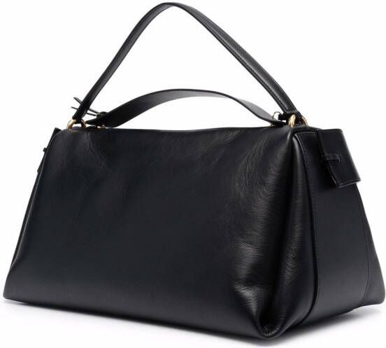 NEOUS Scorpius leren shopper Zwart