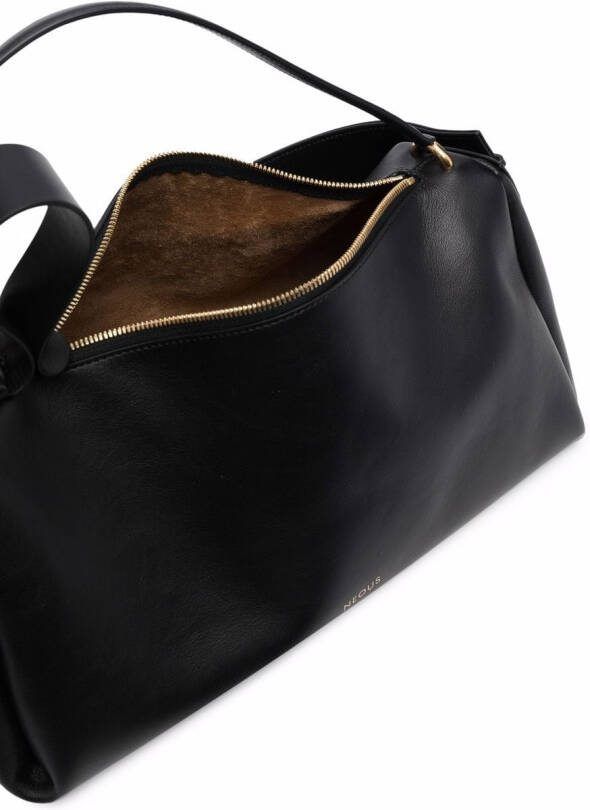 NEOUS Scorpius leren shopper Zwart