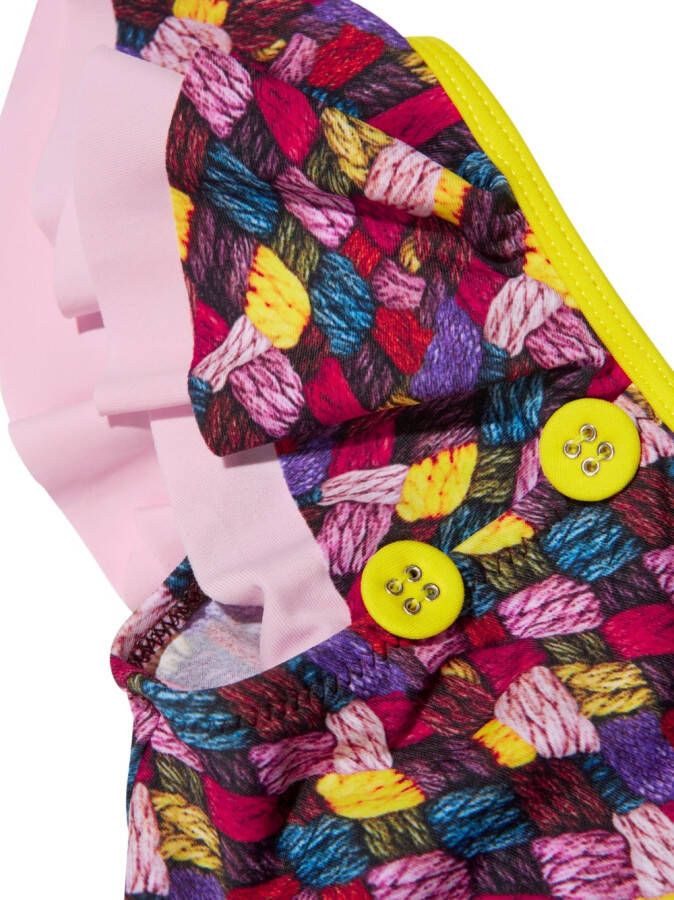 Nessi Byrd Kids Badpak met uitgesneden detail Roze