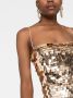 The New Arrivals Ilkyaz Ozel Jurk met print Goud - Thumbnail 4