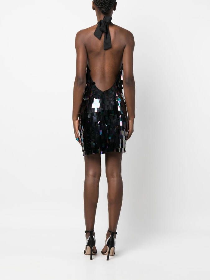 The New Arrivals Ilkyaz Ozel Mini-jurk met pailletten Zwart