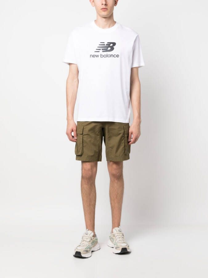 New Balance T-shirt met logoprint Wit