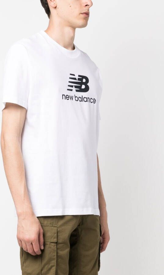New Balance T-shirt met logoprint Wit