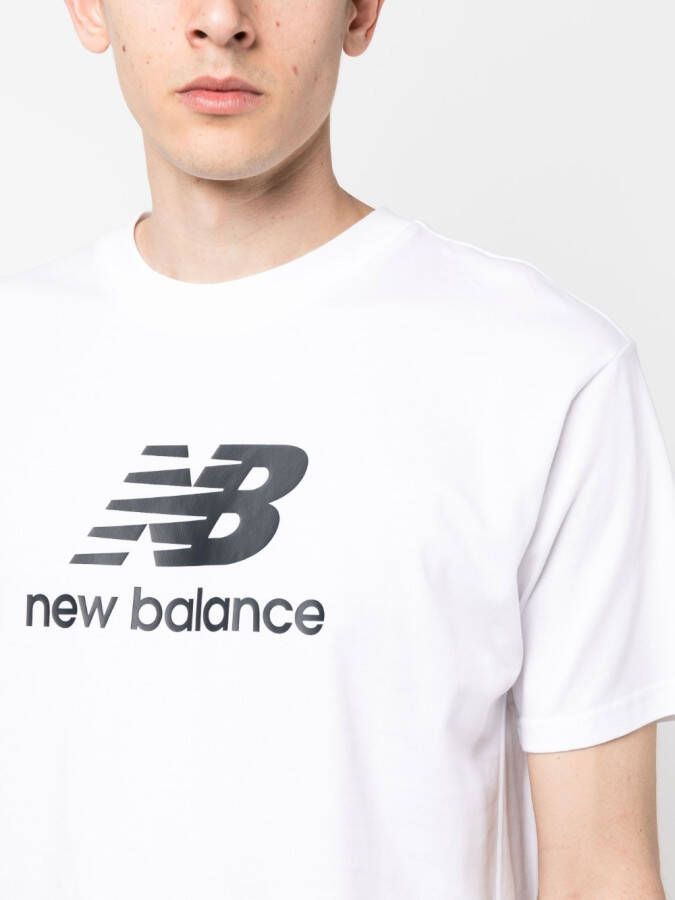 New Balance T-shirt met logoprint Wit