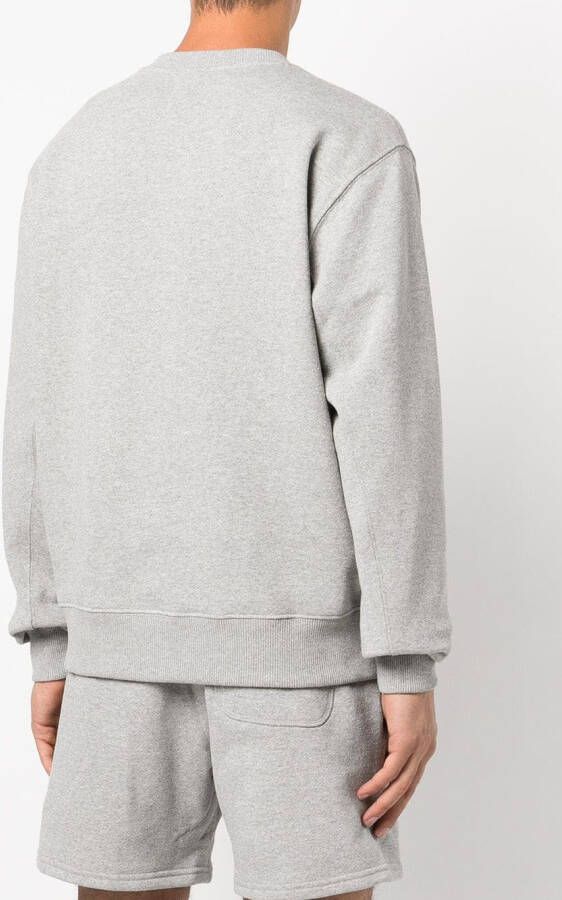 New Balance Sweater met logopatch Grijs
