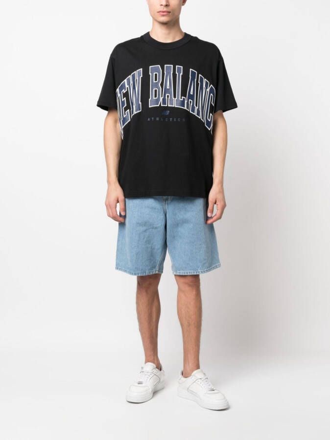 New Balance T-shirt met logoprint Zwart