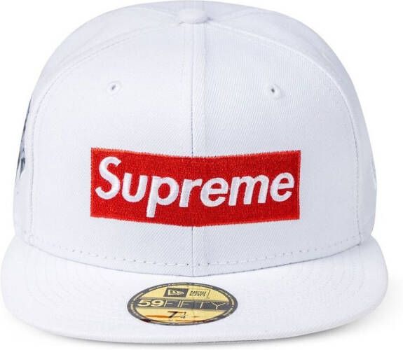 NEW ERA CAP x Supreme pet met logo Wit