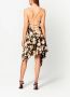 Nicholas Jurk met bloemenprint Zwart - Thumbnail 4