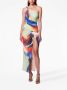 Nicholas Jurk met grafische print Blauw - Thumbnail 3