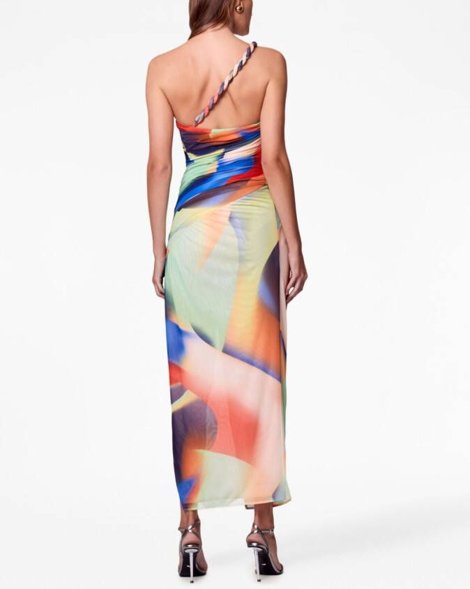 Nicholas Jurk met grafische print Blauw