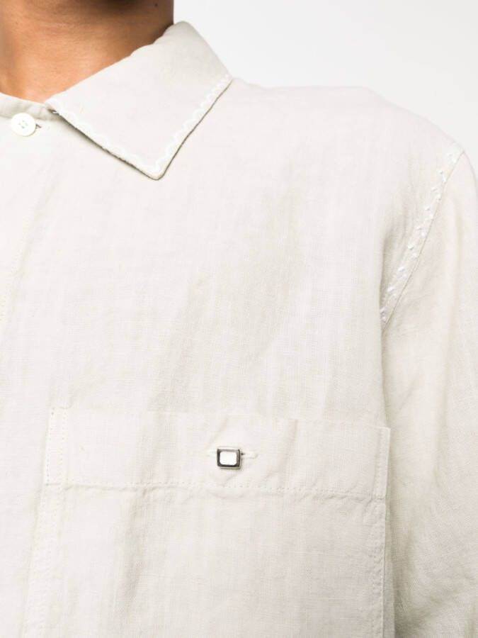Nick Fouquet Linnen overhemd Beige