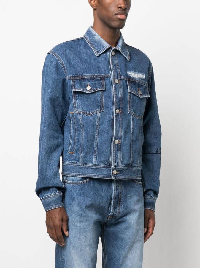 Nick Fouquet Denim jack Blauw