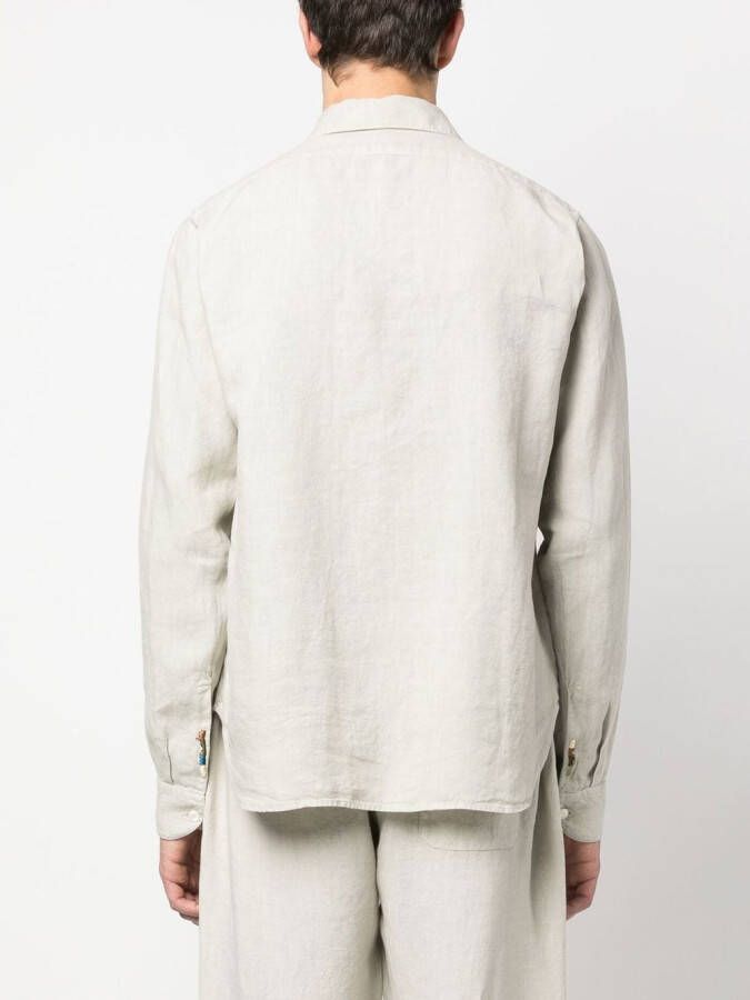 Nick Fouquet Overhemd met geborduurd detail Beige