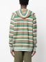 Nick Fouquet Gestreepte hoodie Groen - Thumbnail 4