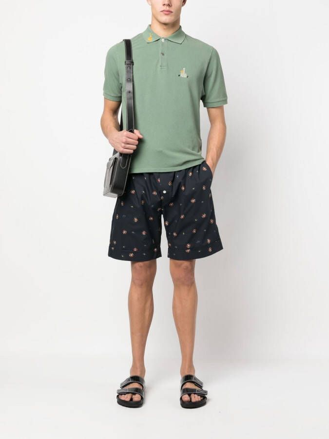 Nick Fouquet Shorts met trekkoord Blauw