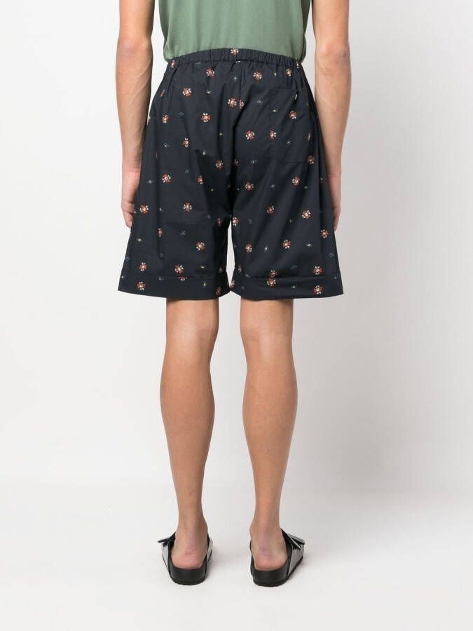 Nick Fouquet Shorts met trekkoord Blauw