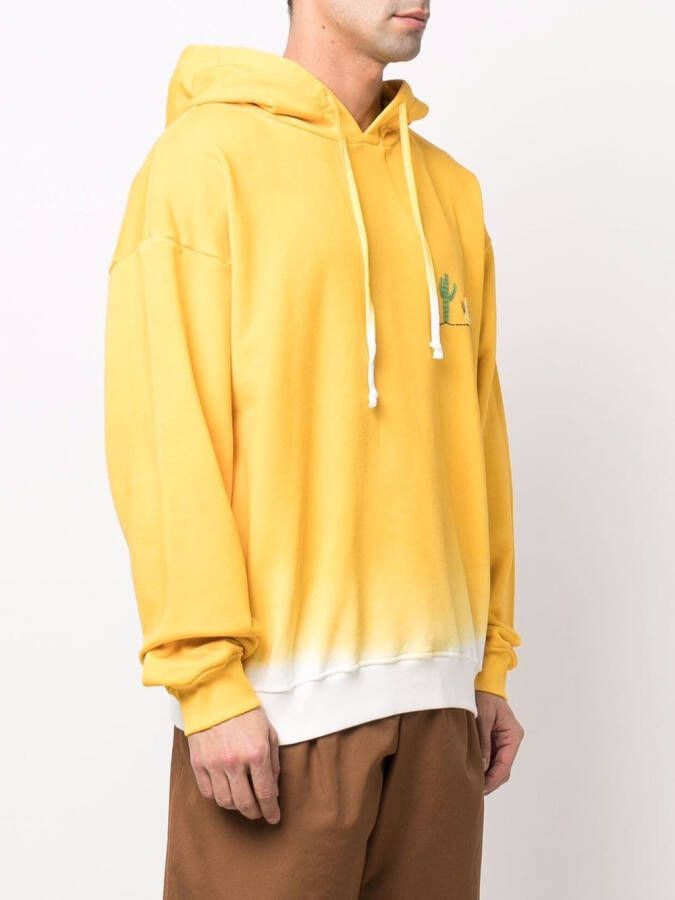 Nick Fouquet Hoodie met borduurwerk Geel