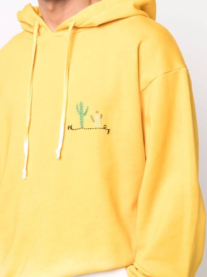 Nick Fouquet Hoodie met borduurwerk Geel