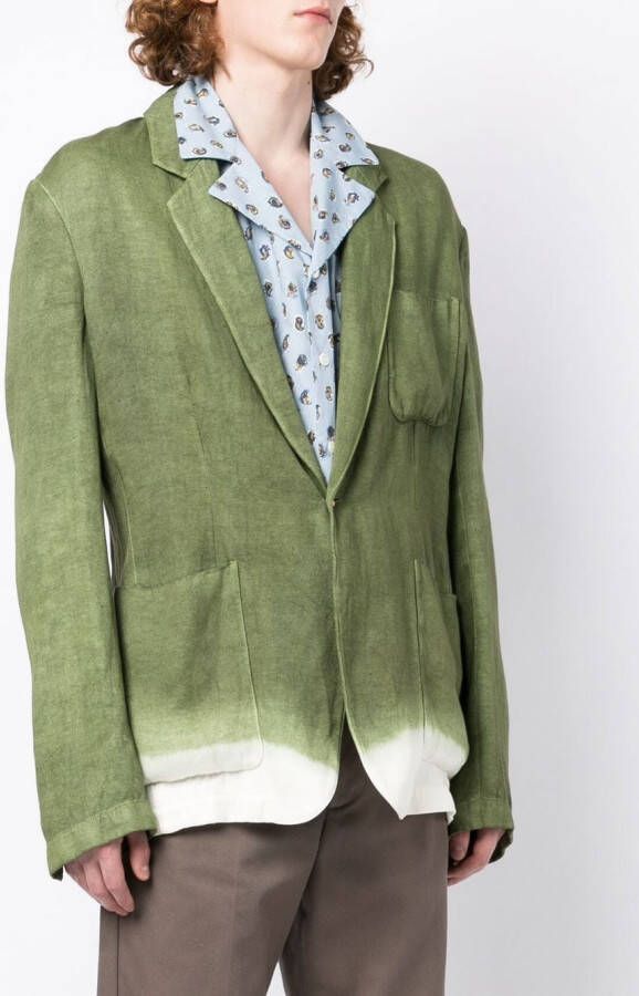 Nick Fouquet Linnen blazer Groen