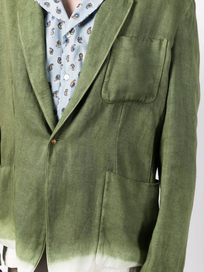 Nick Fouquet Linnen blazer Groen