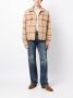 Nick Fouquet Geruit shirtjack Bruin - Thumbnail 2