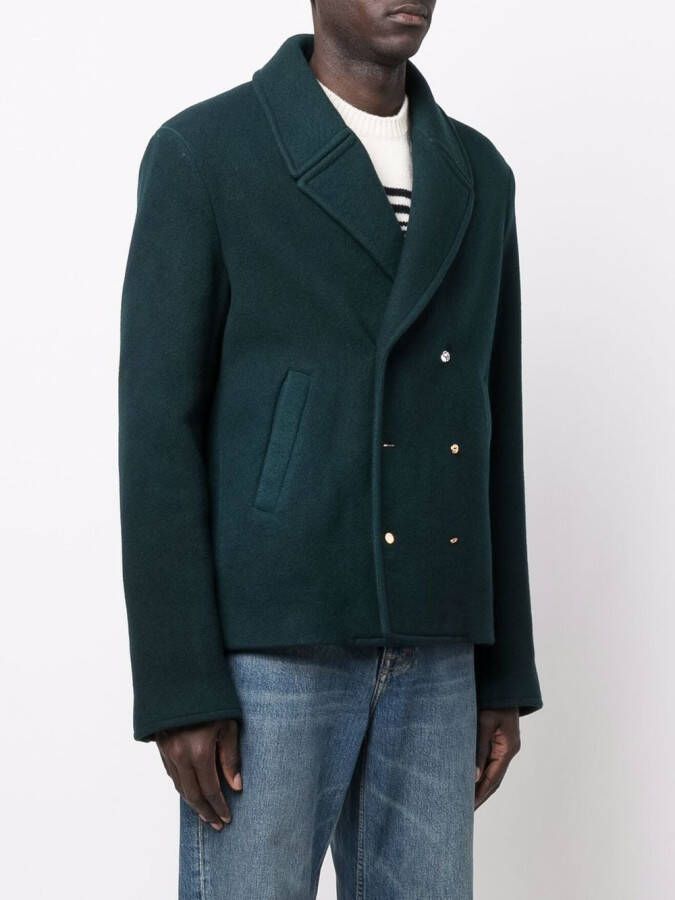 Nick Fouquet Sailorjas met dubbele rij knopen Groen
