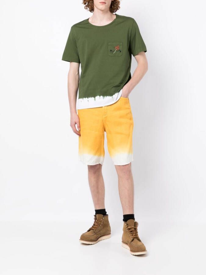 Nick Fouquet Tweekleurige shorts Geel
