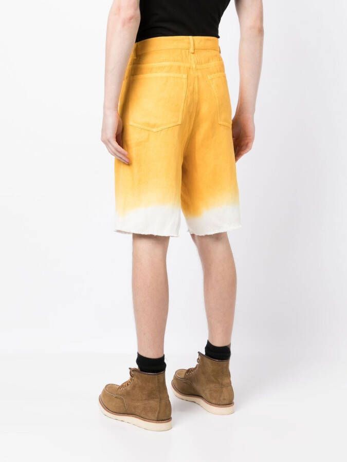 Nick Fouquet Tweekleurige shorts Geel