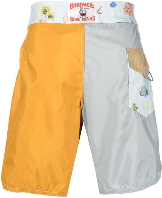 Nick Fouquet x Birdwell shorts met vlakken Blauw