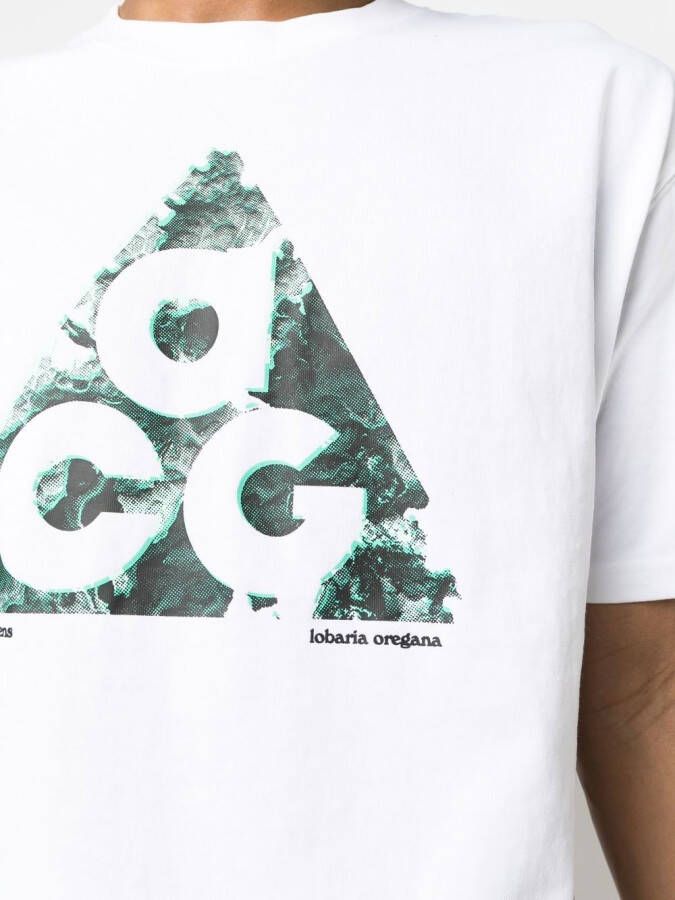 Nike T-shirt met logoprint Wit