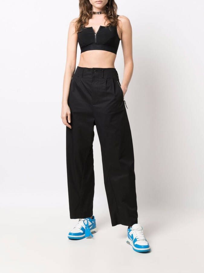 Nike Broek met geplooid detail Zwart