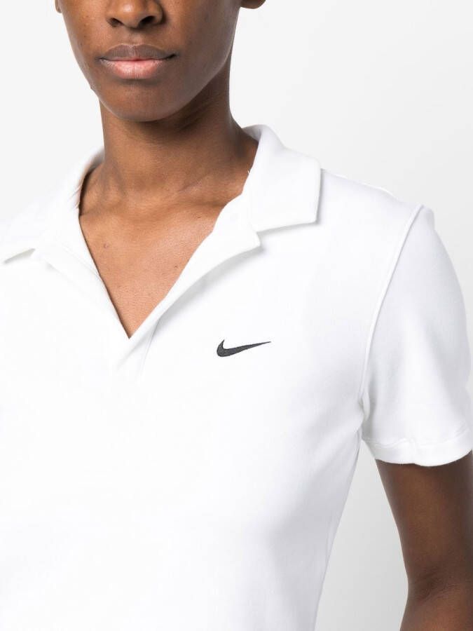 Nike Cropped poloshirt Wit