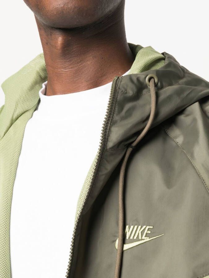 Nike Jack met geborduurd logo Groen