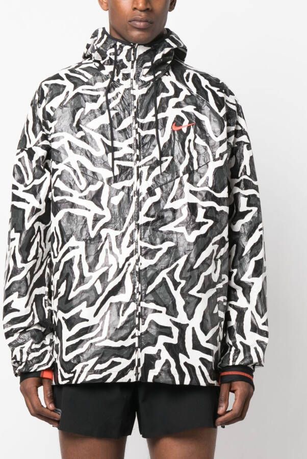 Nike Jack met print Zwart