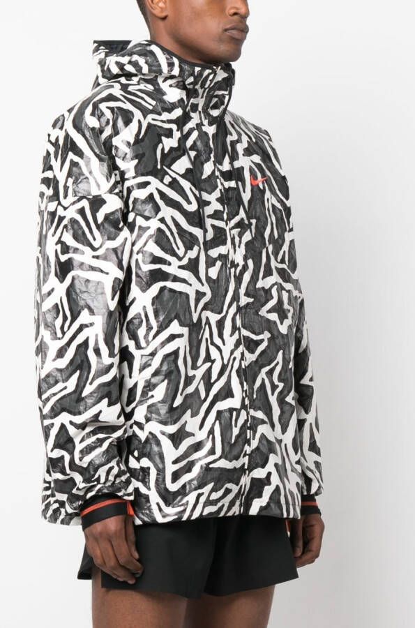 Nike Jack met print Zwart