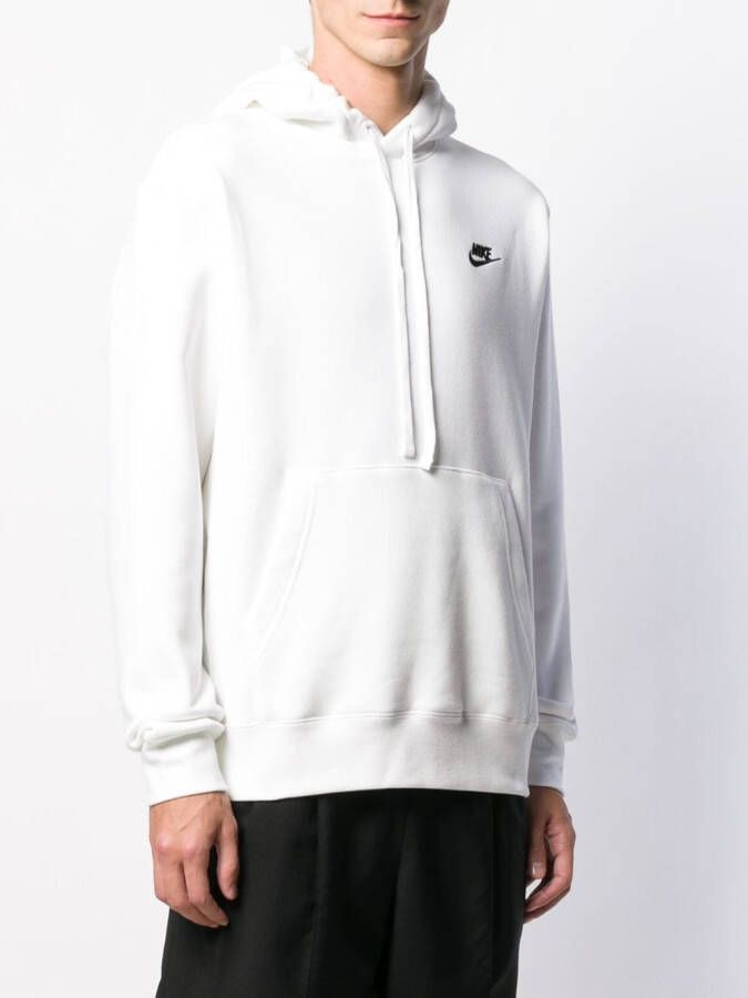Nike Hoodie met geborduurd logo Wit