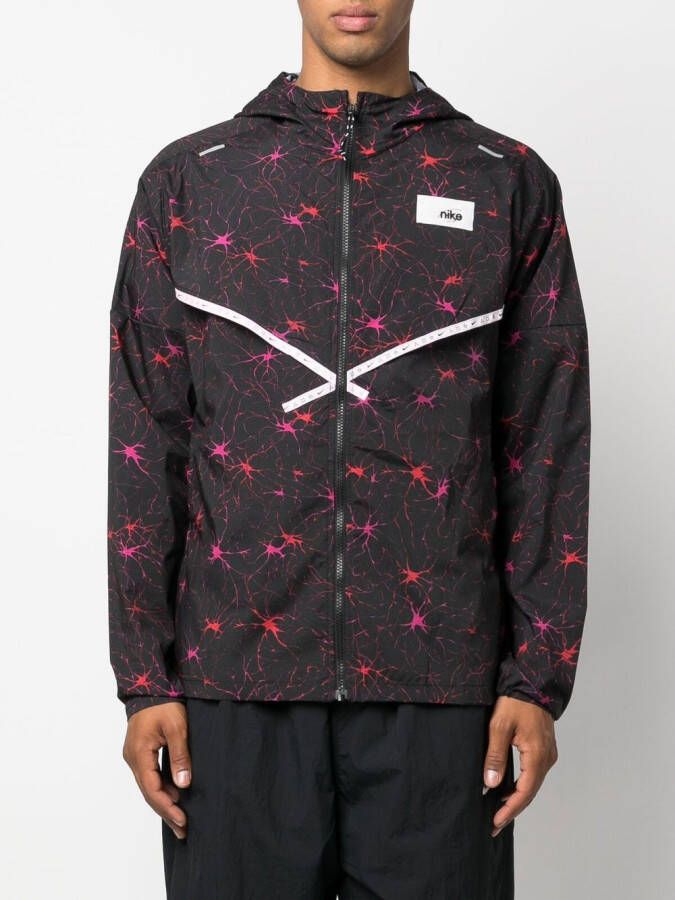 Nike Jack met print Zwart