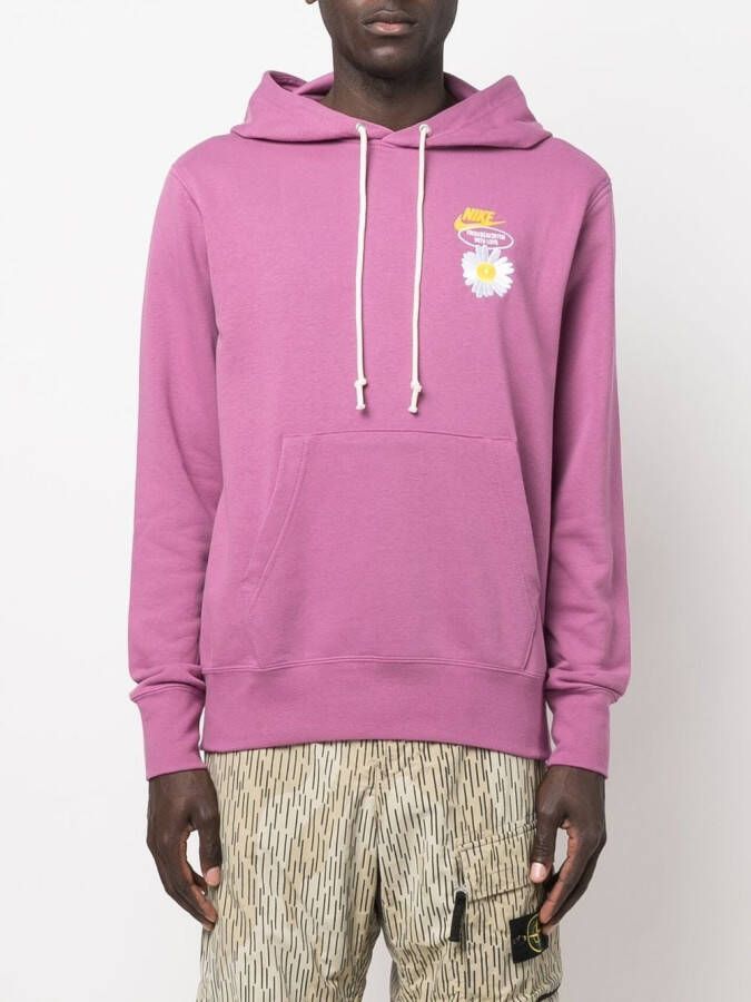Nike Katoenen hoodie Paars