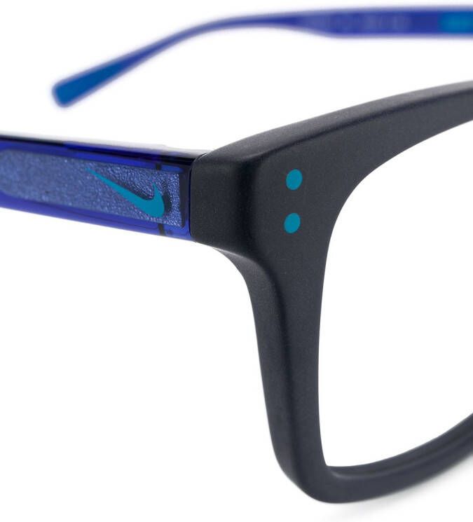 Nike Kids Bril met rechthoekig montuur Blauw