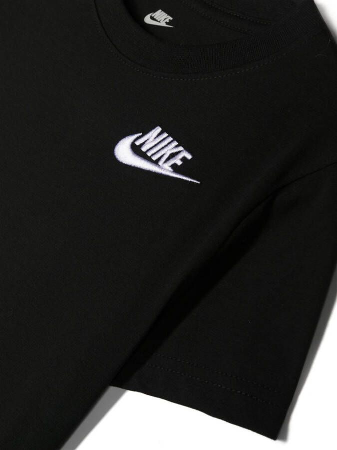 Nike Kids T-shirt met geborduurd logo Zwart