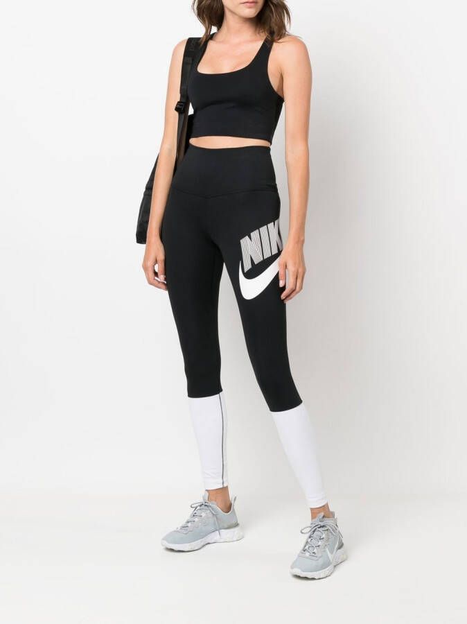 Nike Legging met logoprint Zwart