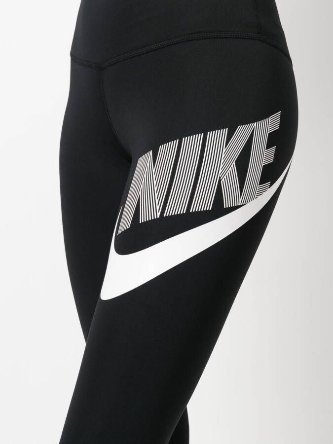 Nike Legging met logoprint Zwart