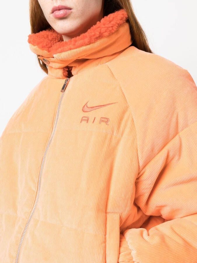 Nike Ribfluwelen jack Oranje