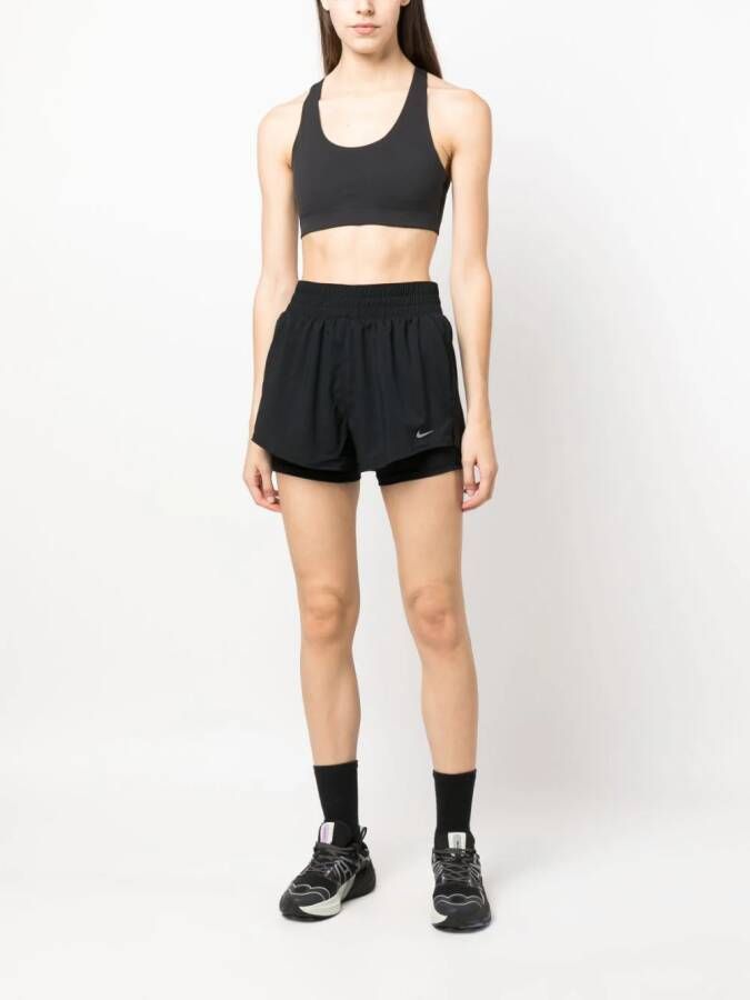 Nike Shorts met logoprint Zwart