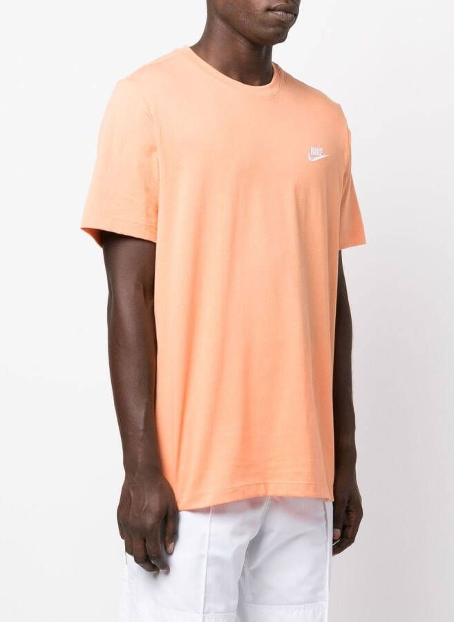 Nike T-shirt met geborduurd logo Oranje