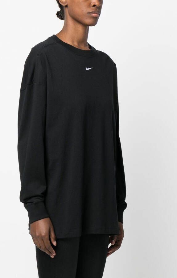 Nike T-shirt met logo Zwart